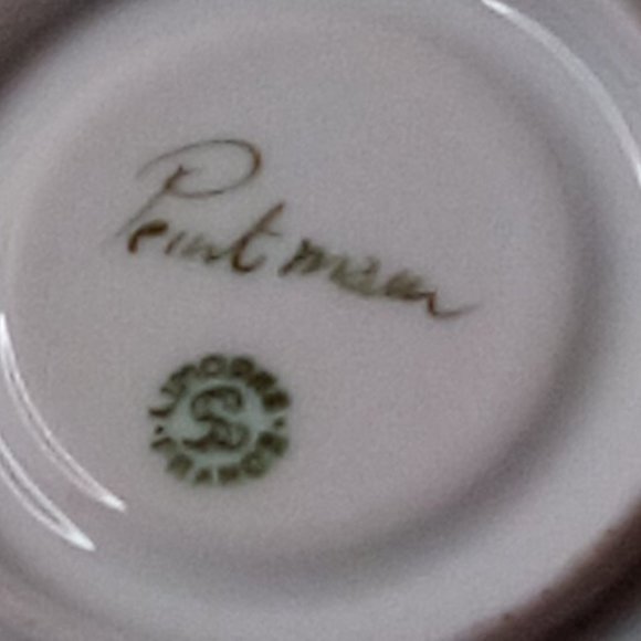 Limoges Peint Main Hand Painted Cup and Saucer - Picture 5 of 10